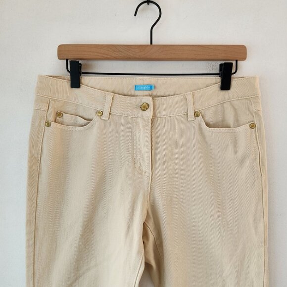 J. McLaughlin Lexi Jeans Tan Beige Stretch Pants Chinos Career Women's 10 - Picture 4 of 9